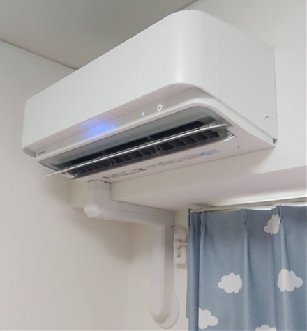 エアコンマンションカバー取付